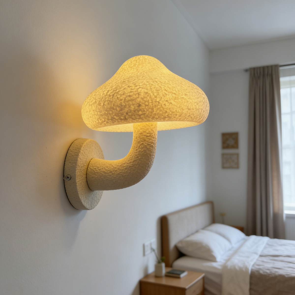 Cute Mushroom Glow Wall Sconce