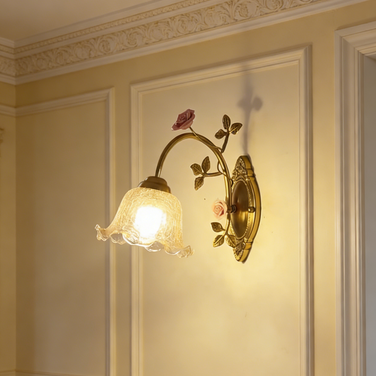 Rose Garden Vintage Wall Sconce