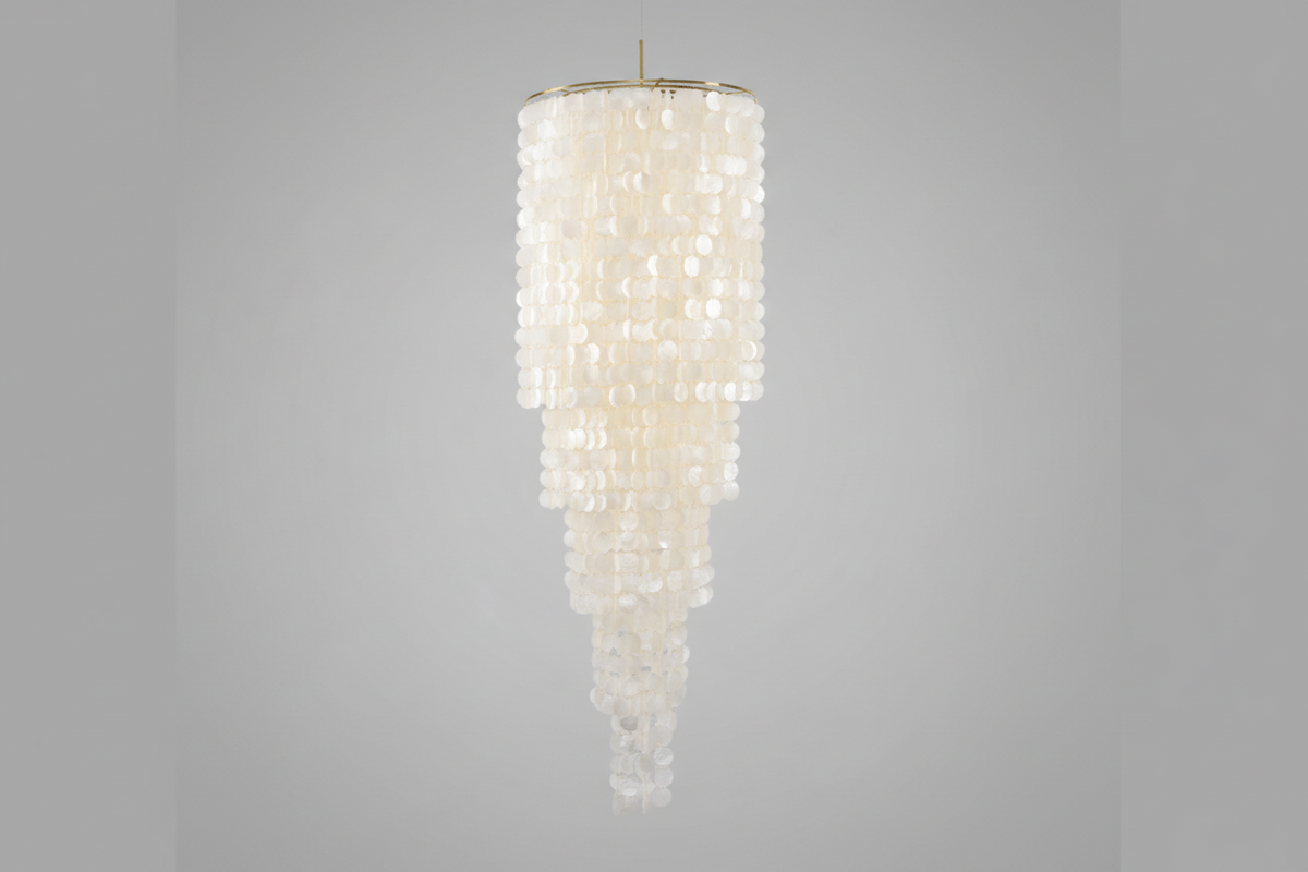 Modern Nerida Shell Chandelier