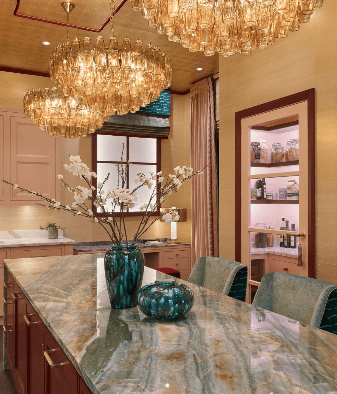 Premium Amber Sorrento Chandelier - Kavker