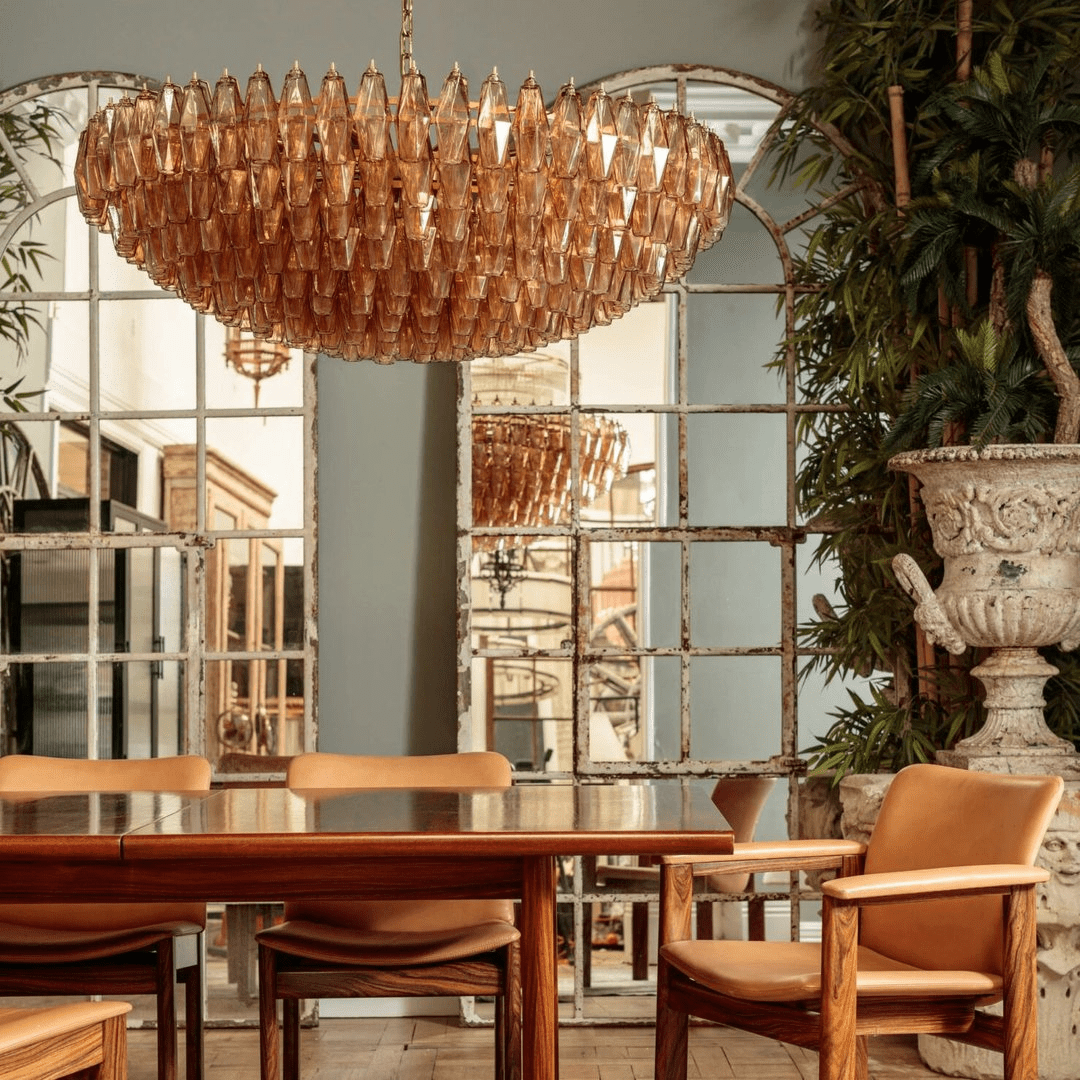 Premium Amber Sorrento Chandelier - Kavker