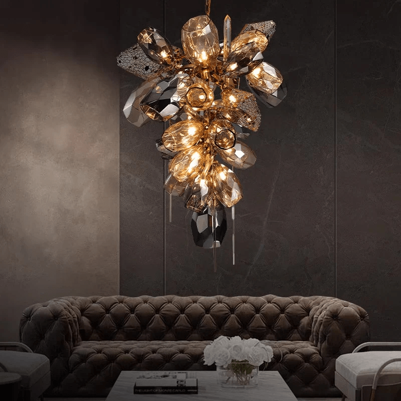 Premium Modern Art Glass Crystal Chandelier - CasaraHouse