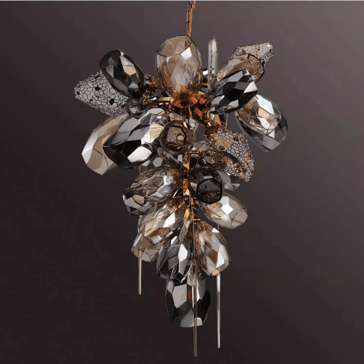 Premium Modern Art Glass Crystal Chandelier - CasaraHouse