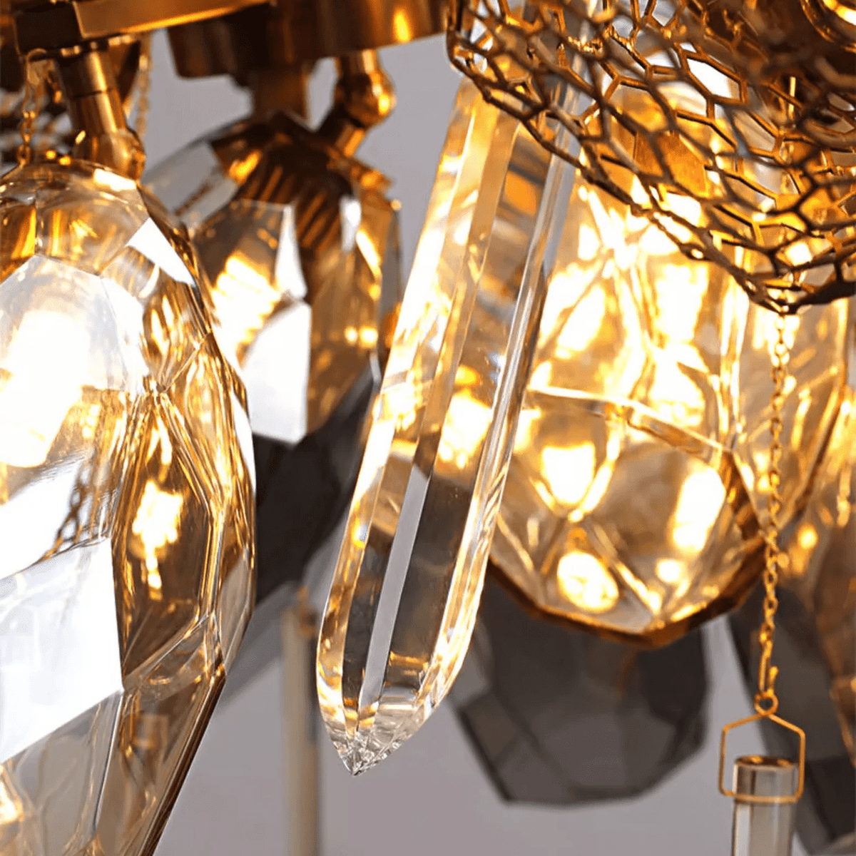 Premium Modern Art Glass Crystal Chandelier - CasaraHouse