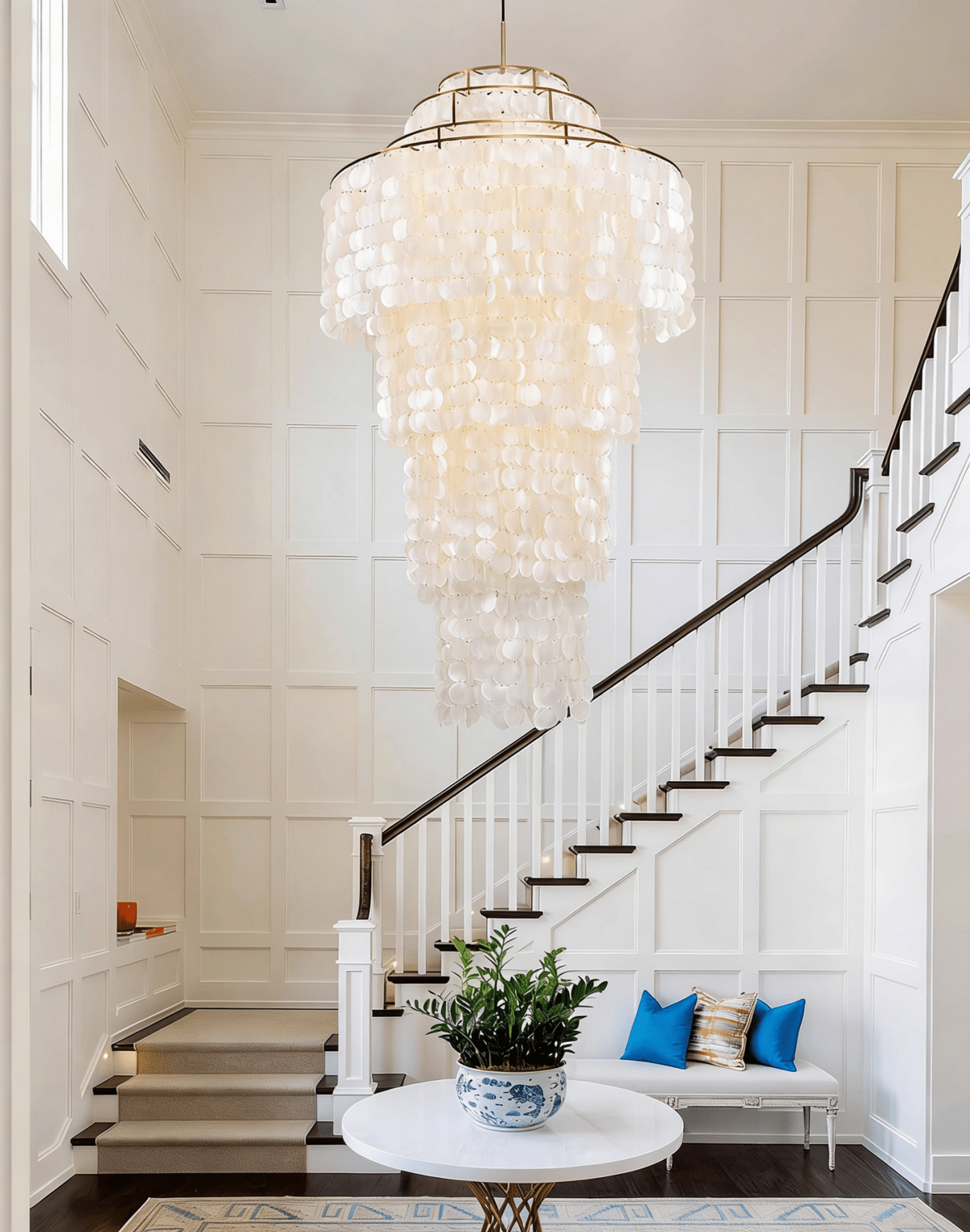 Modern Nerida Shell Chandelier
