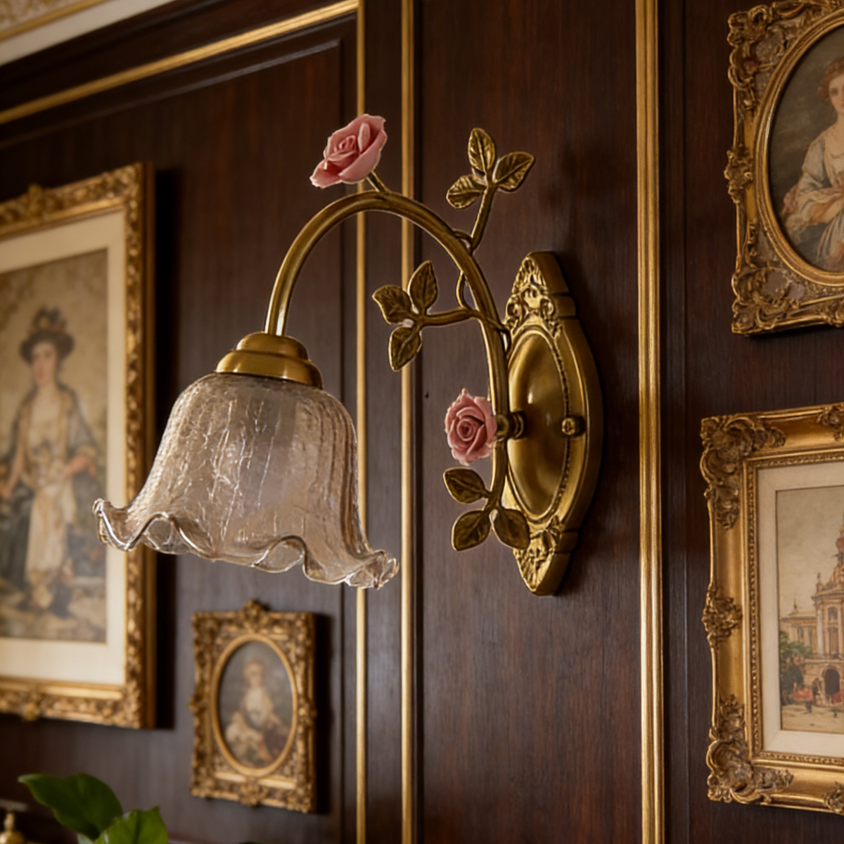 Rose Garden Vintage Wall Sconce