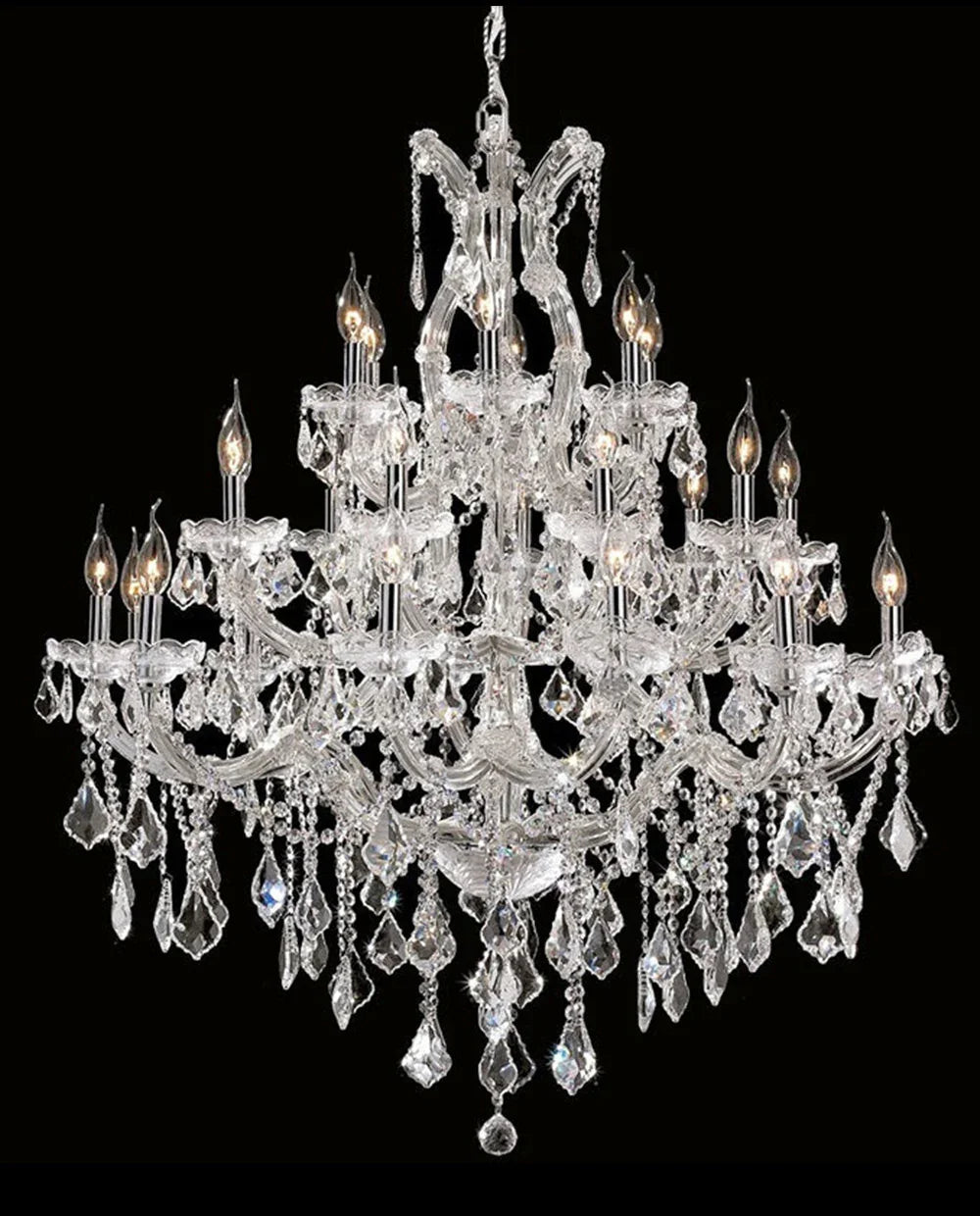 37'' Big Chandelier 28 Lights Maria Theresa Crystal Chandelier for Living Room MT01L28C