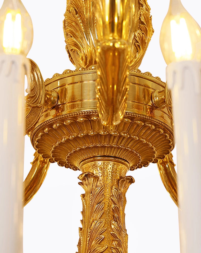 59X65 Inch 19th Century Extra Large French Brass Chandelier Antique Chandelier for Foyer