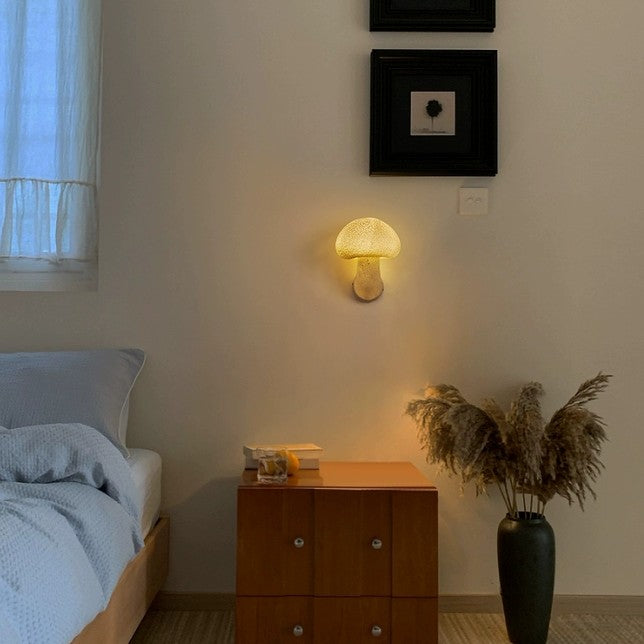 Cute Mushroom Glow Wall Sconce