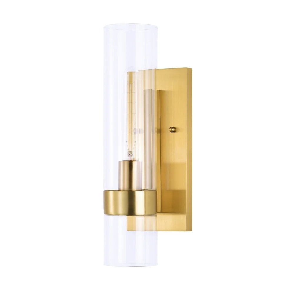 Armature Cylinder Clear Glass Wall Sconce - Kavker - 
