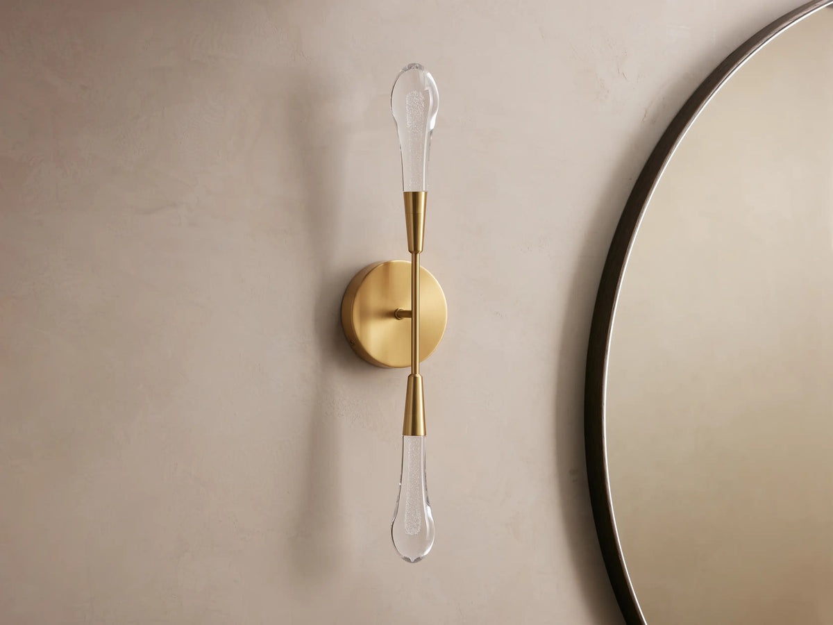 Soltaire Crystal Double Wall Sconce