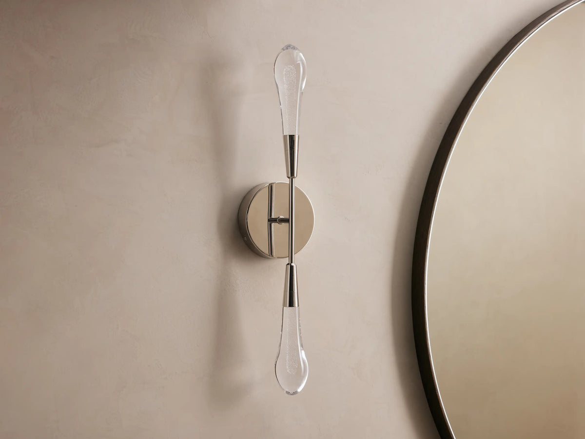 Soltaire Crystal Double Wall Sconce