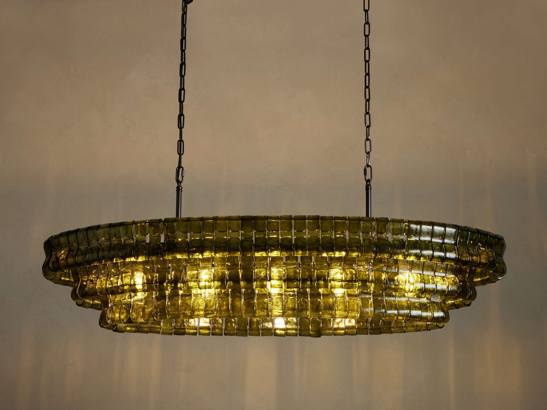 Ghiaccio Oval Chandelier Light