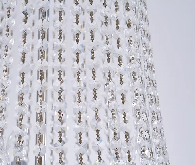 36X69 Inch 32 Lights French Basket K9 Crystal Chandelier Lighting