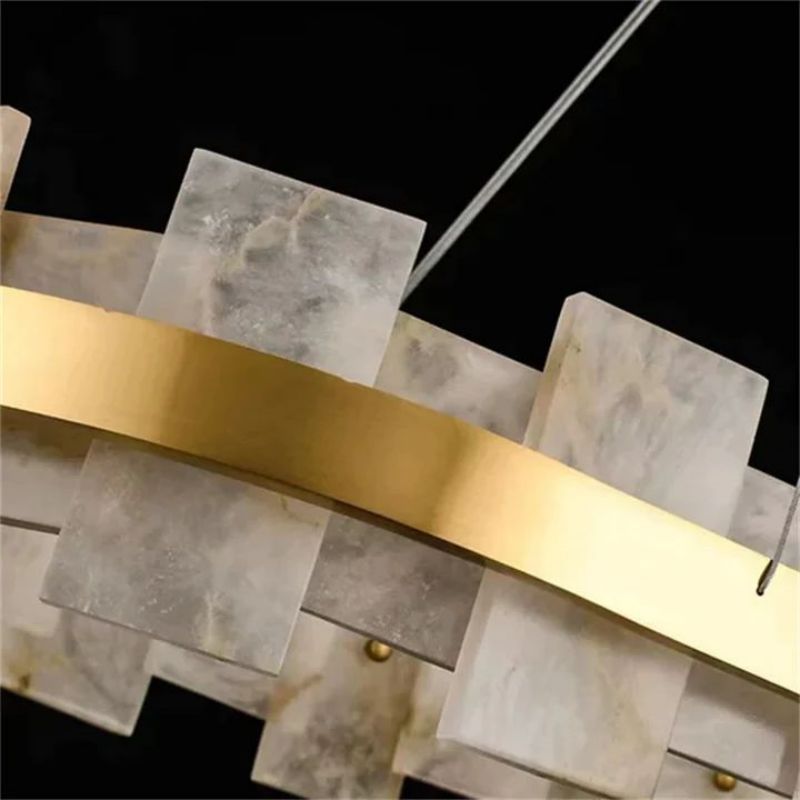 Alabaster Pomois Modern Chandelier