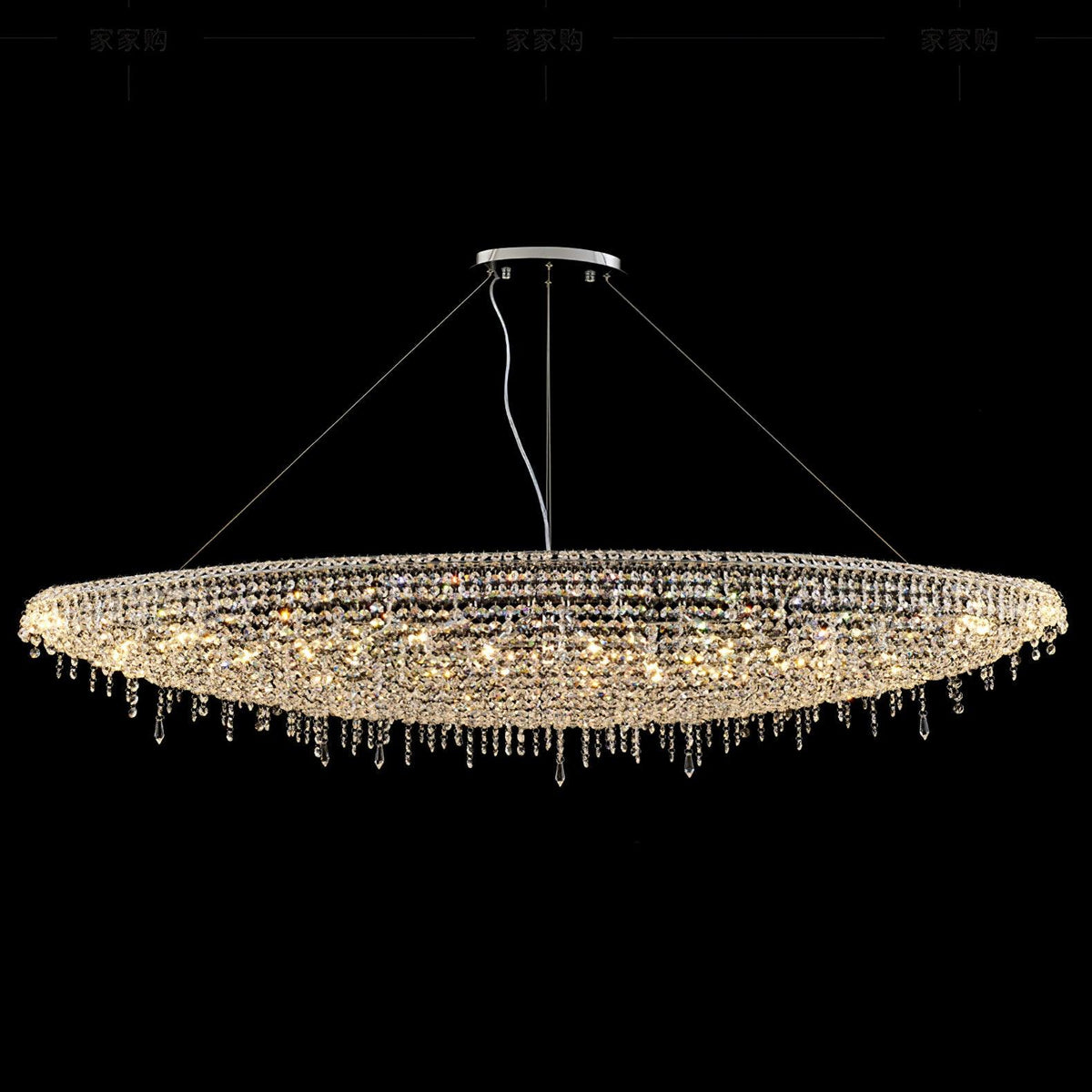 Elegant Boat Crystal Chandelier