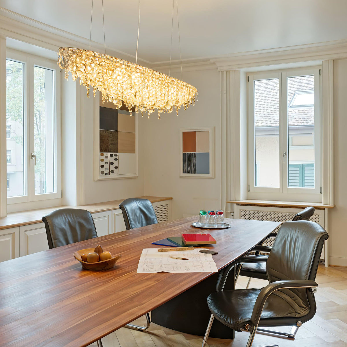 Elegant Boat Crystal Chandelier