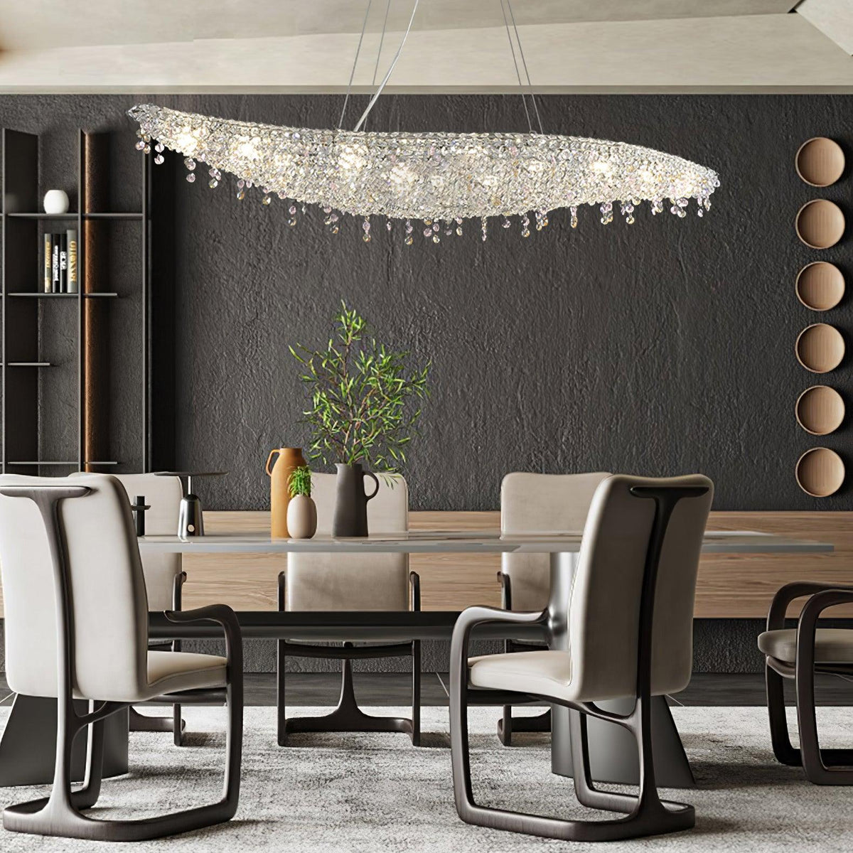 Elegant Boat Crystal Chandelier