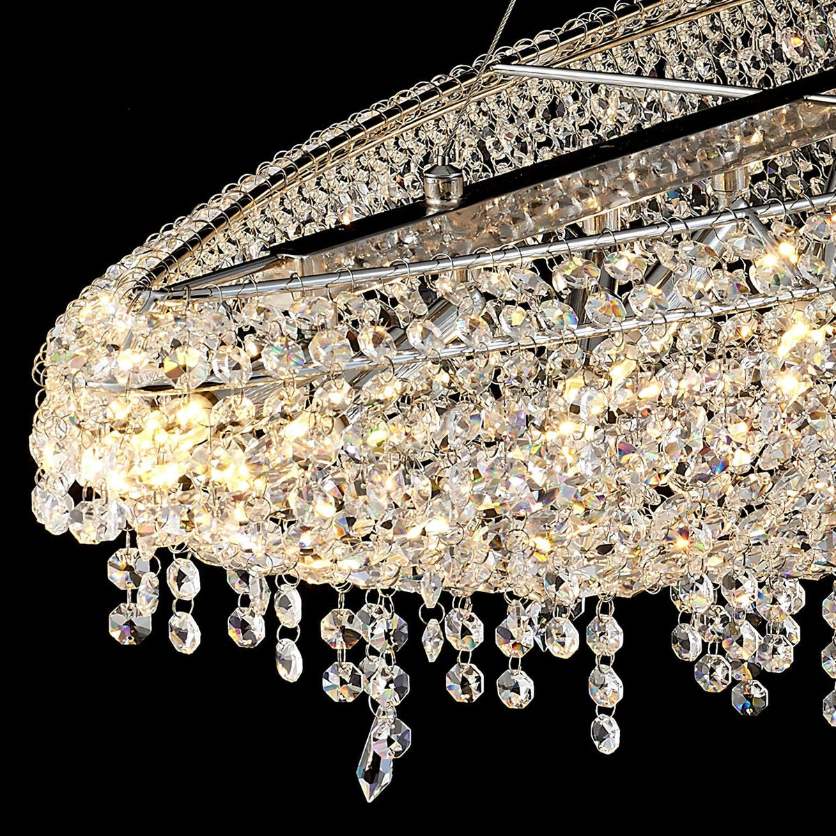 Elegant Boat Crystal Chandelier