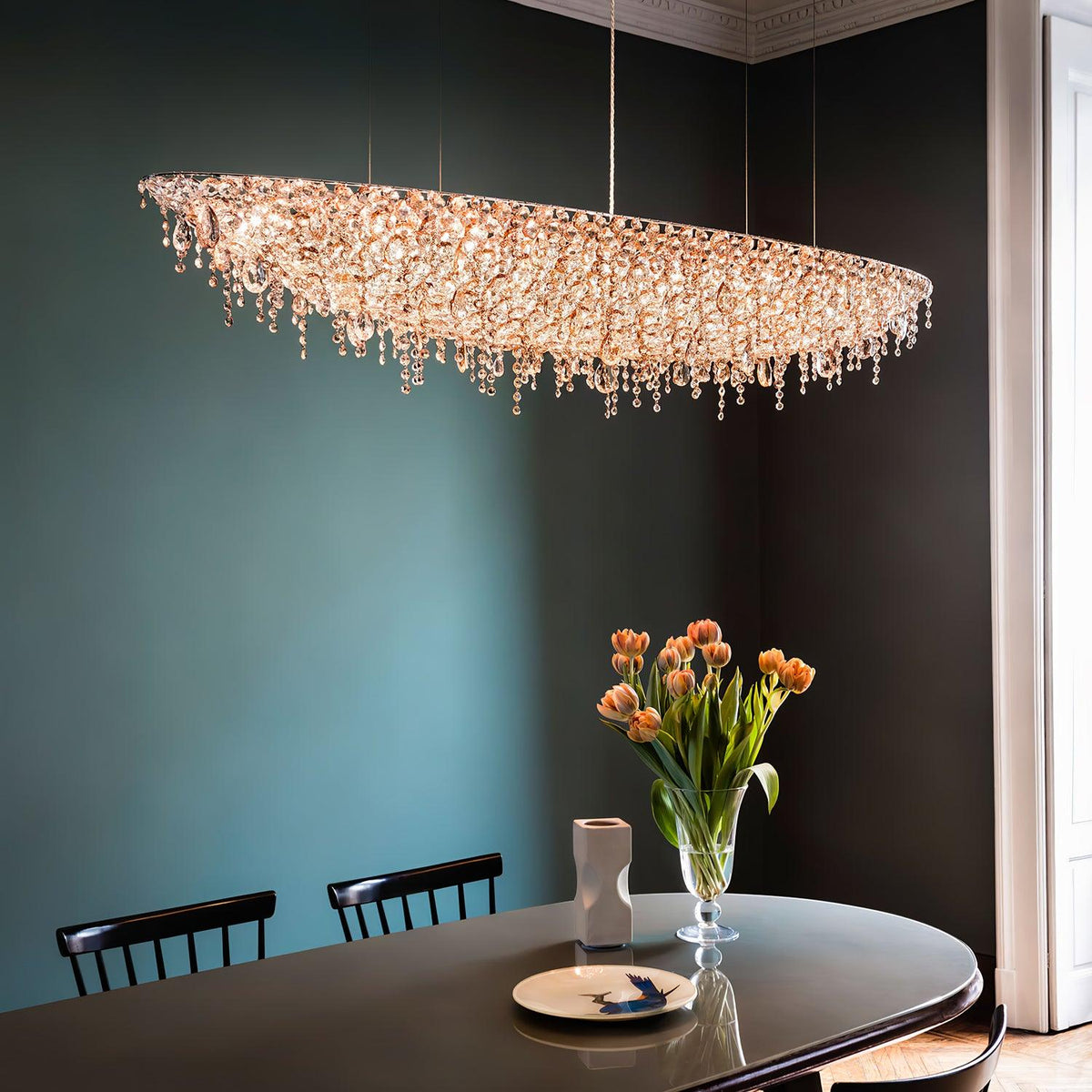 Elegant Boat Crystal Chandelier