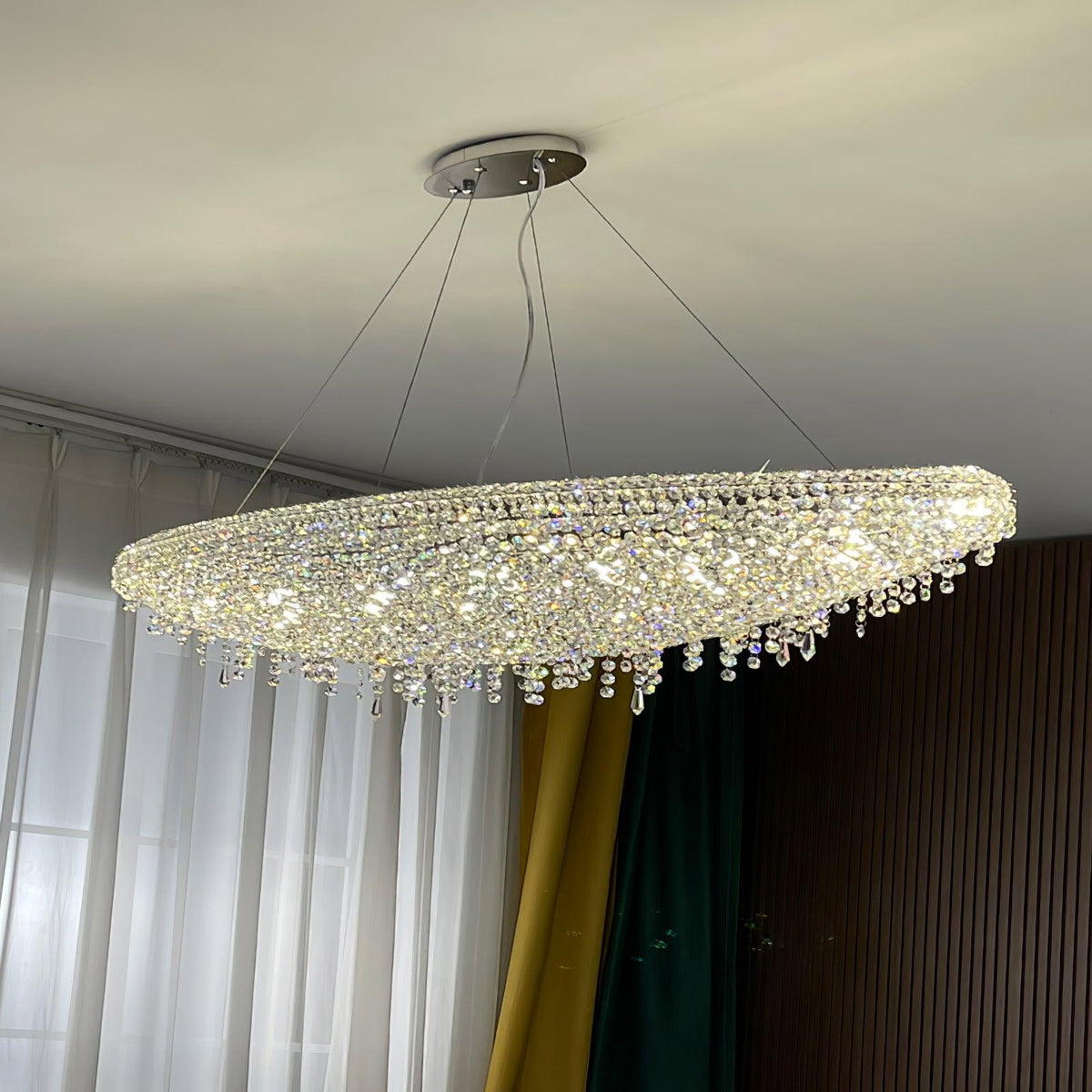 Elegant Boat Crystal Chandelier