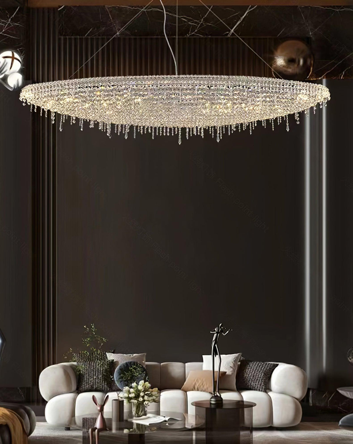 Elegant Boat Crystal Chandelier