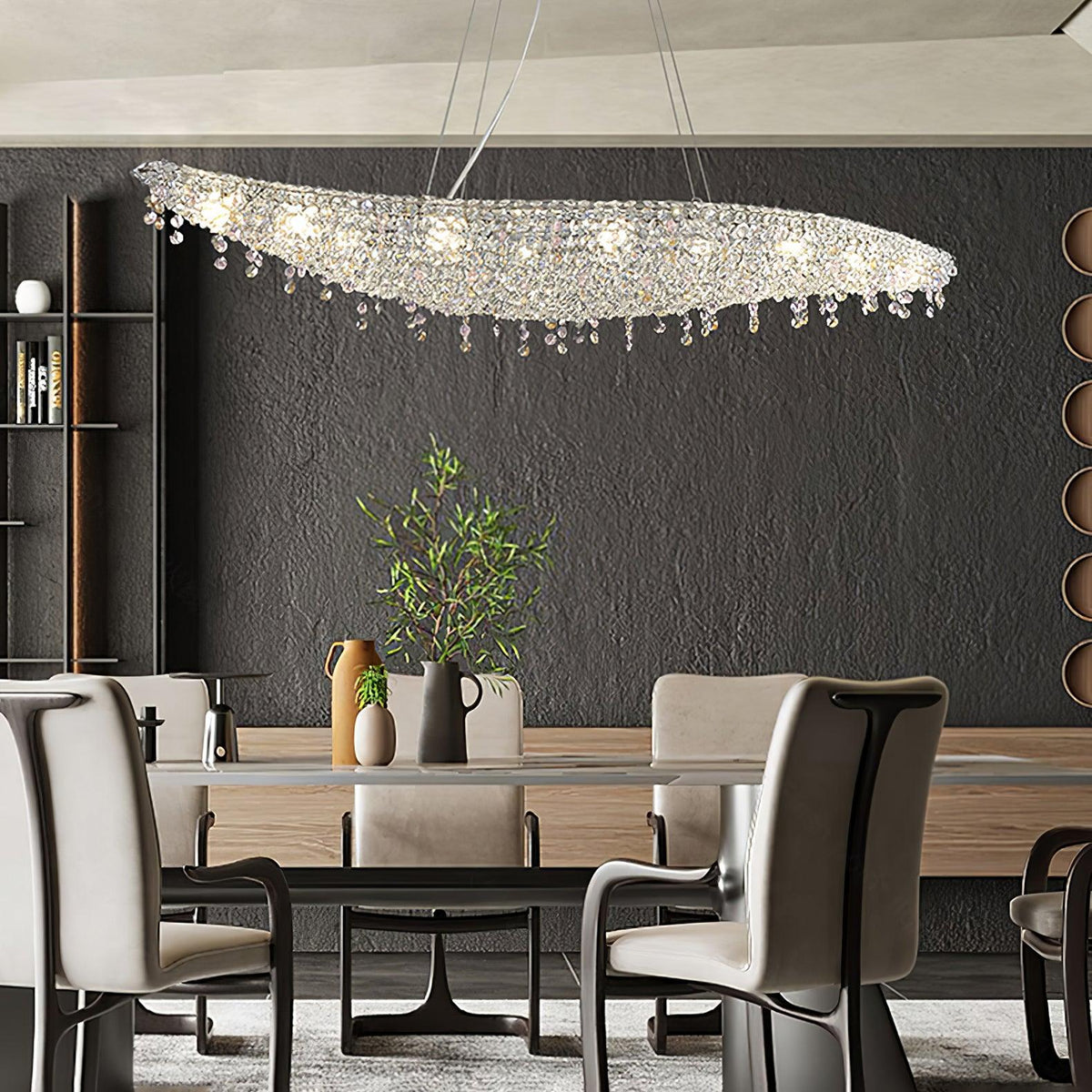 Elegant Boat Crystal Chandelier