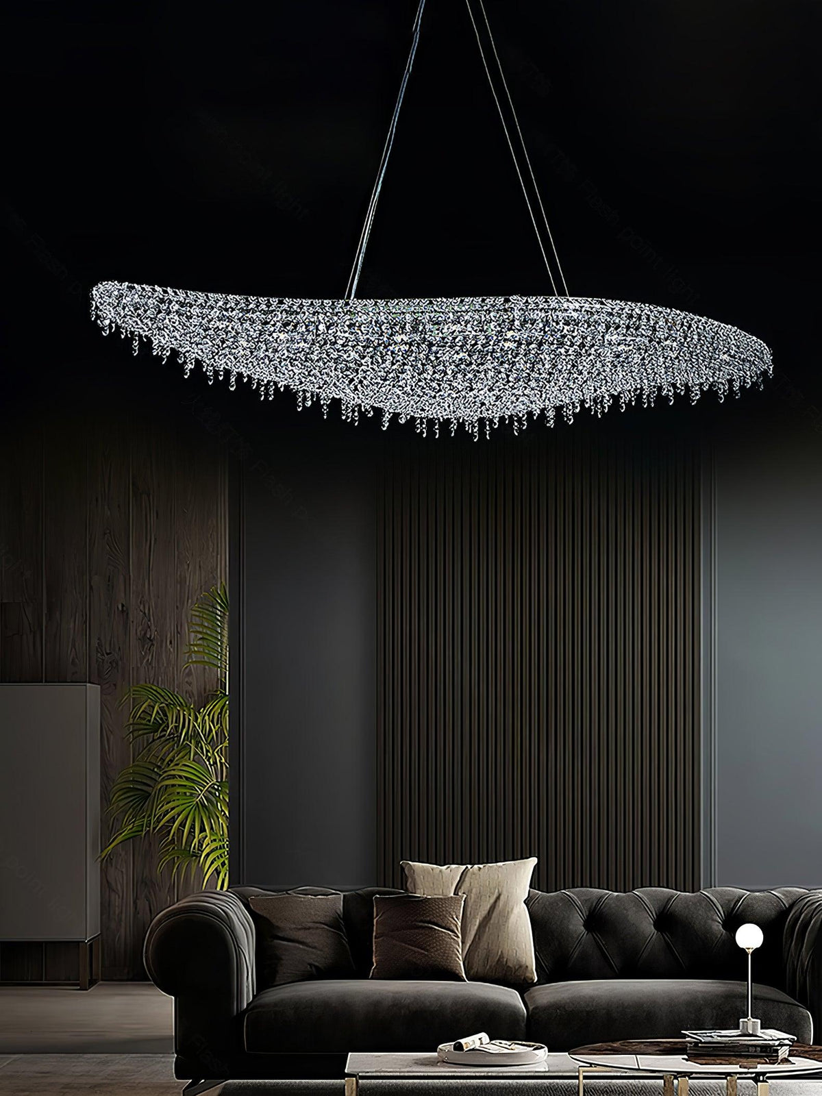 Elegant Boat Crystal Chandelier