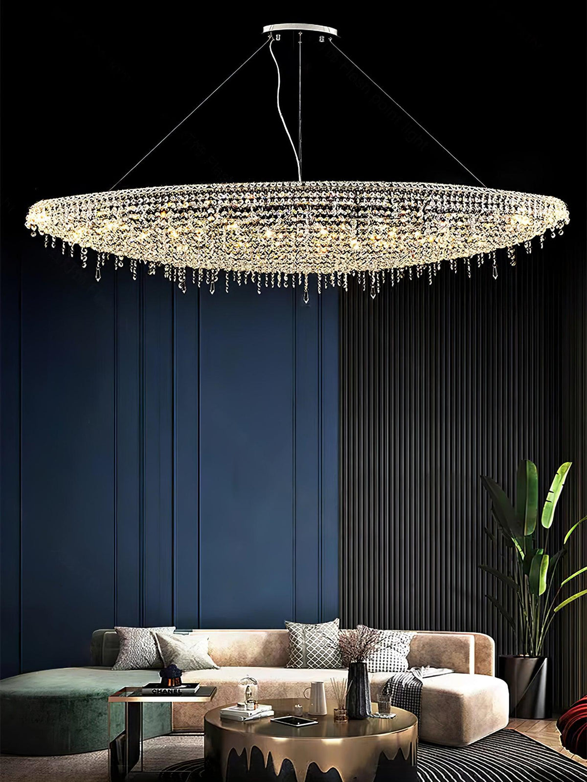 Elegant Boat Crystal Chandelier