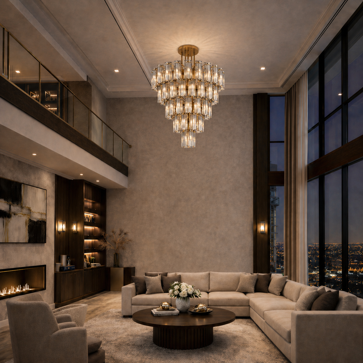 Delsie Round Chandelier Light