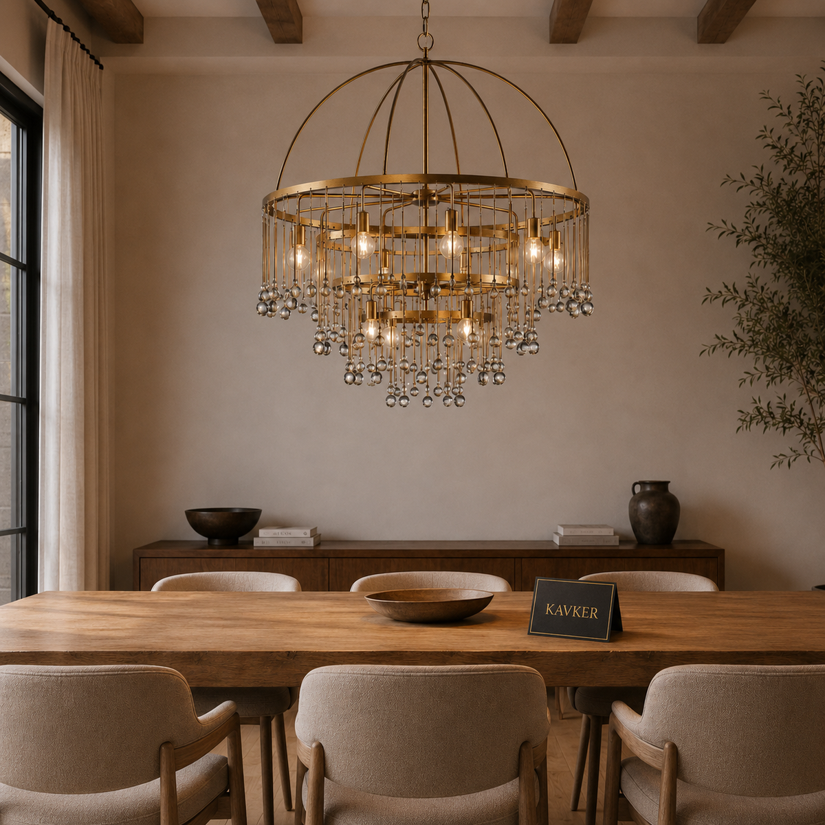 Aubrey Round Chandelier Light