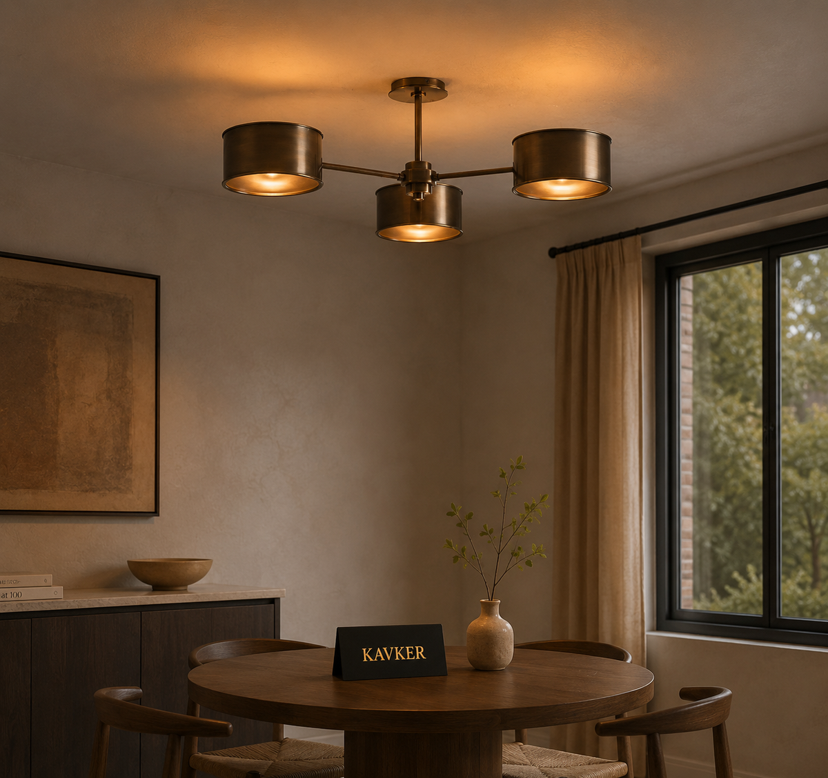 Daphne Metal Flush Mount Ceiling Light