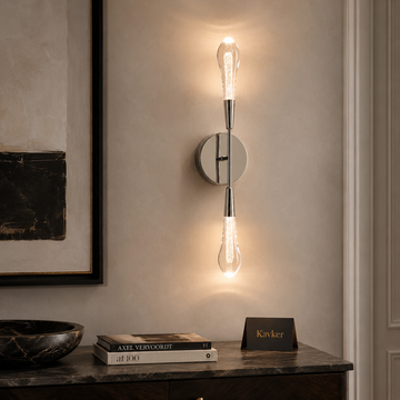Soltaire Double Wall Sconce in Nickel