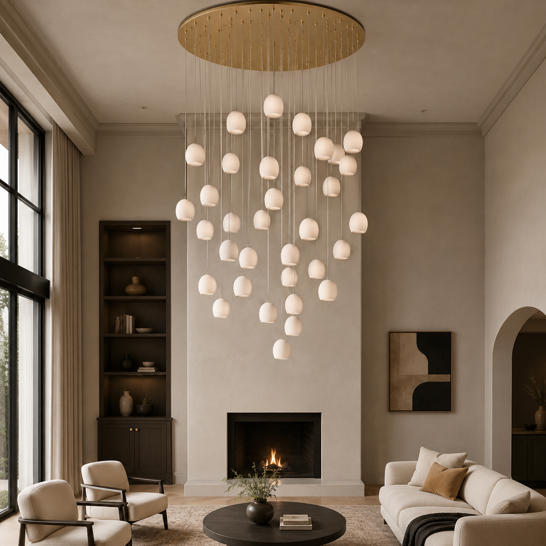 Arica Round Chandelier Light