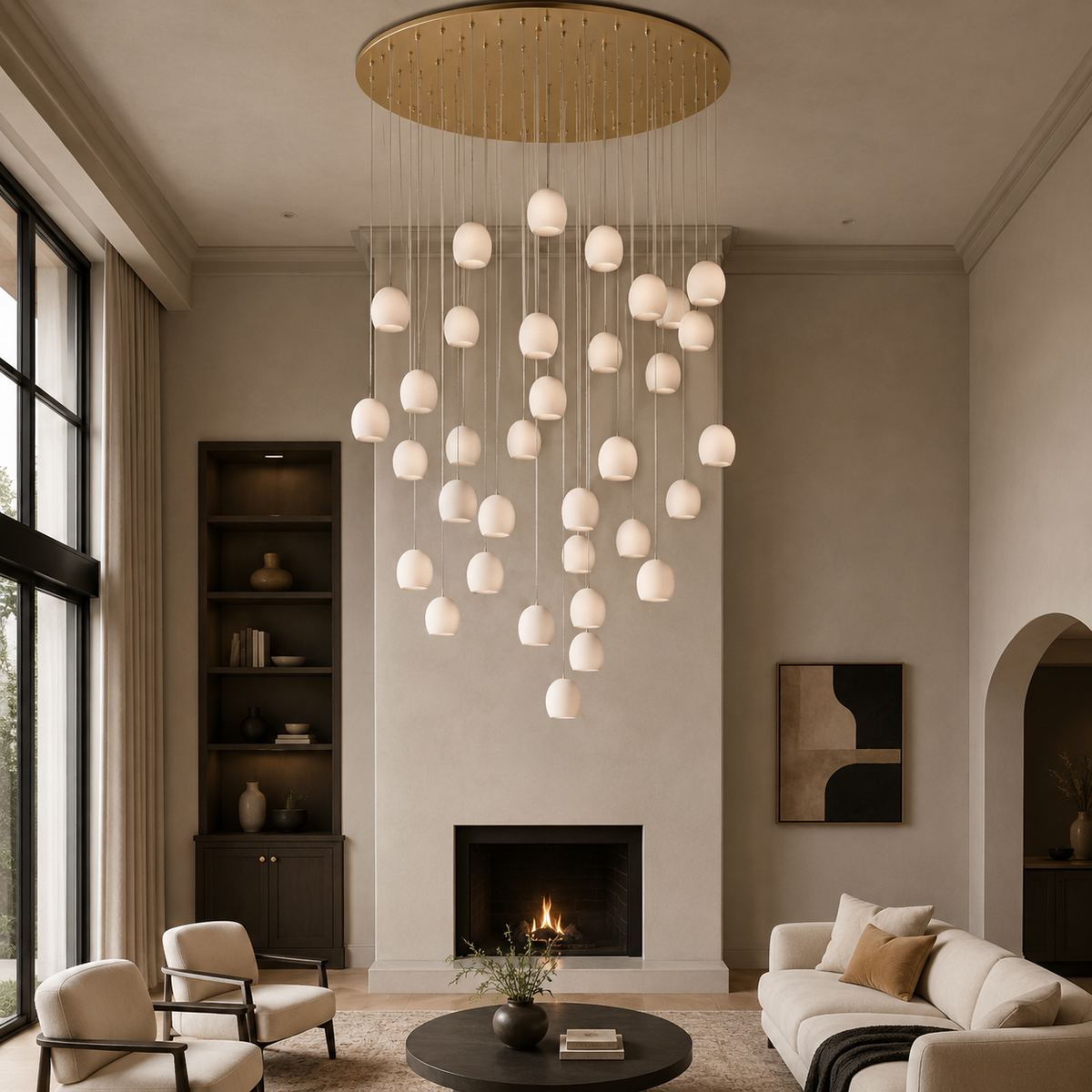 Arica Round Chandelier Light