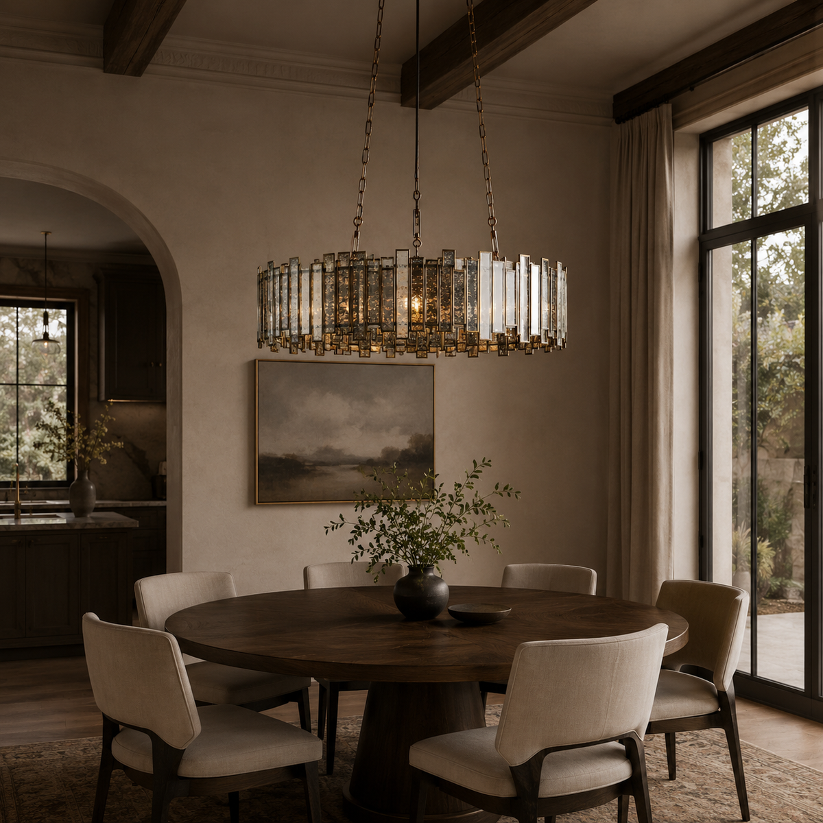Laila Round Chandelier Light