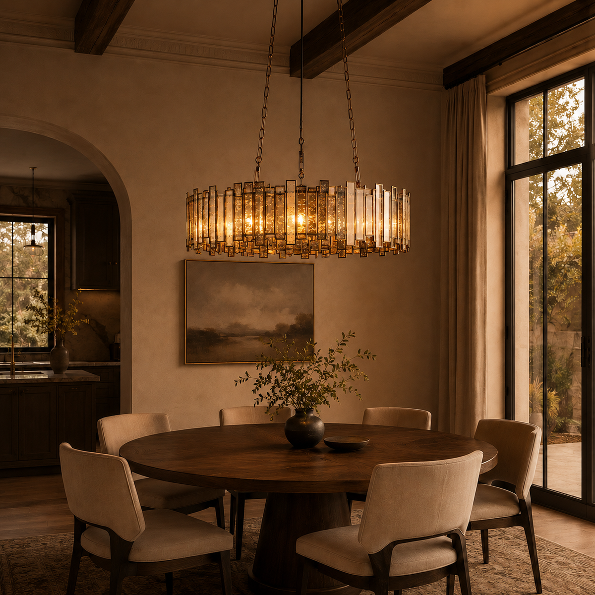 Laila Round Chandelier Light