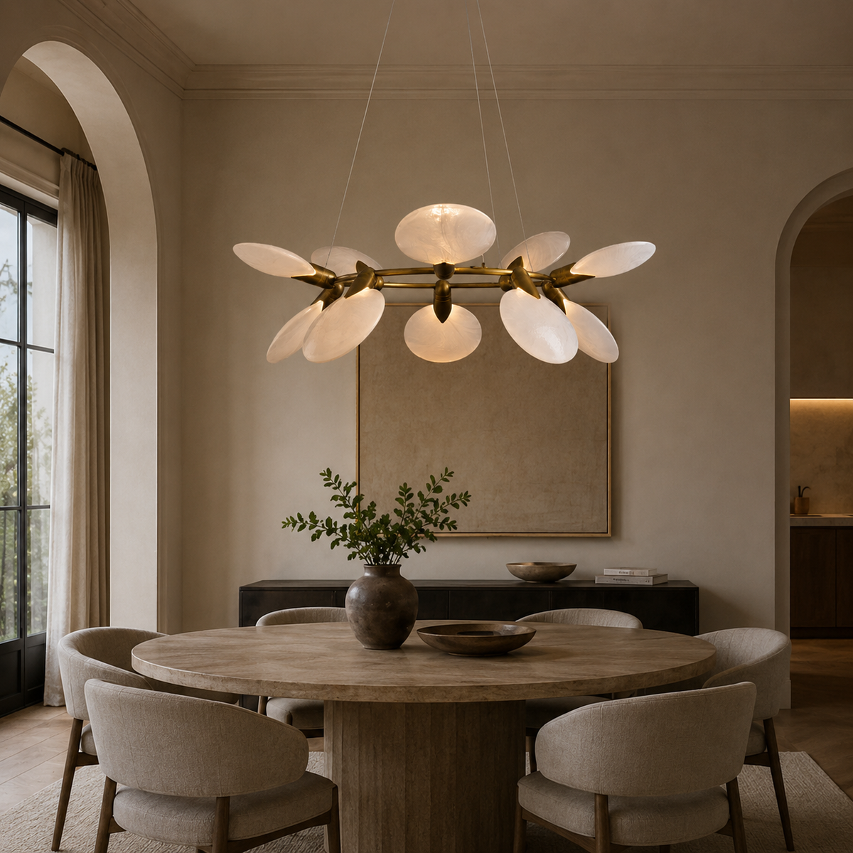 Lyla Halo Round Chandelier Light