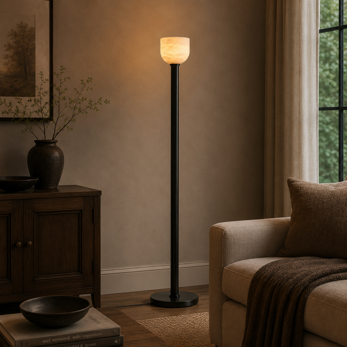 Rounded Accent Floor Lamp