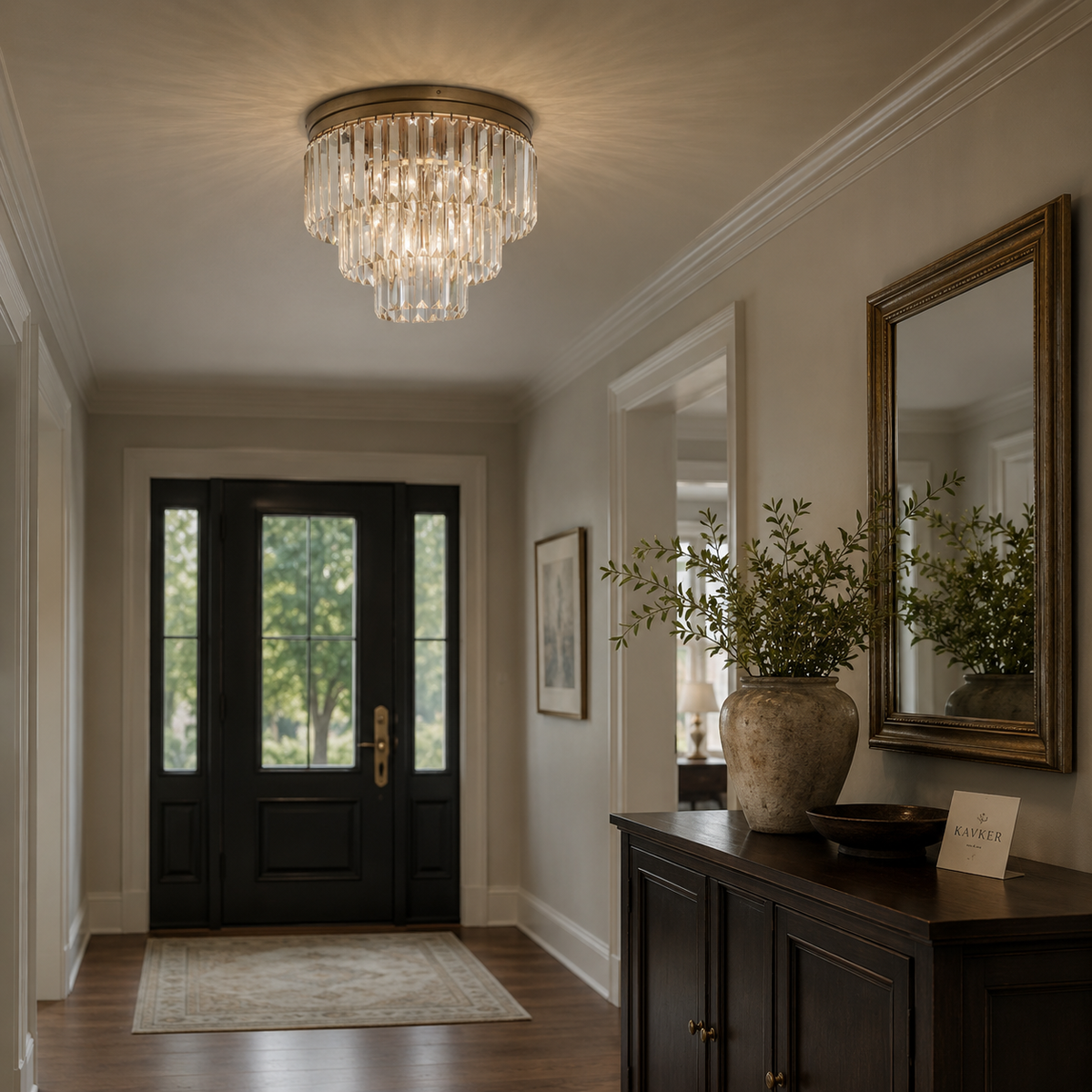 K9 Crystal Flush Mount Ceiling Light