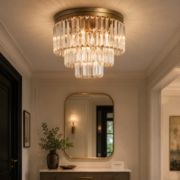 K9 Crystal Flush Mount Ceiling Light