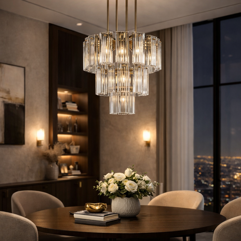 Delsie Round Chandelier Light