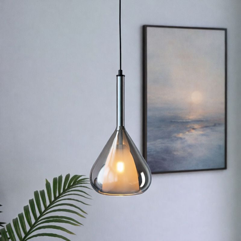 Ash-Drip LED Single-Head Pendant Light