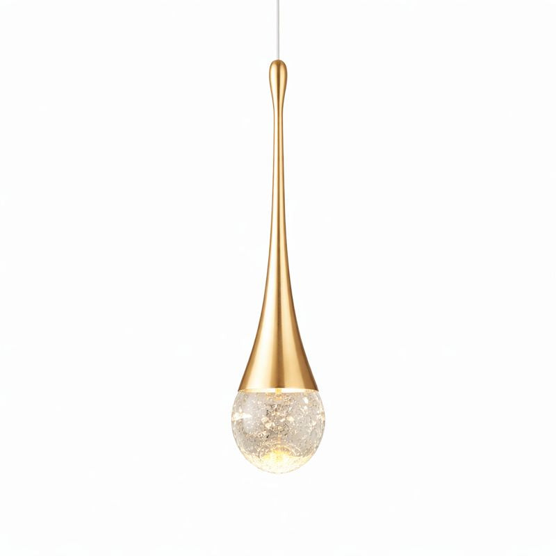 Crystal Ball Teardrop LED Single-Head Pendant Light