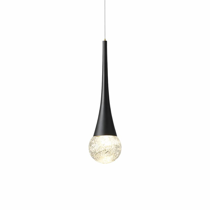 Crystal Ball Teardrop LED Single-Head Pendant Light