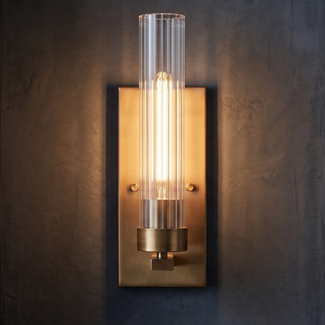 Round Glass Wall Sconce