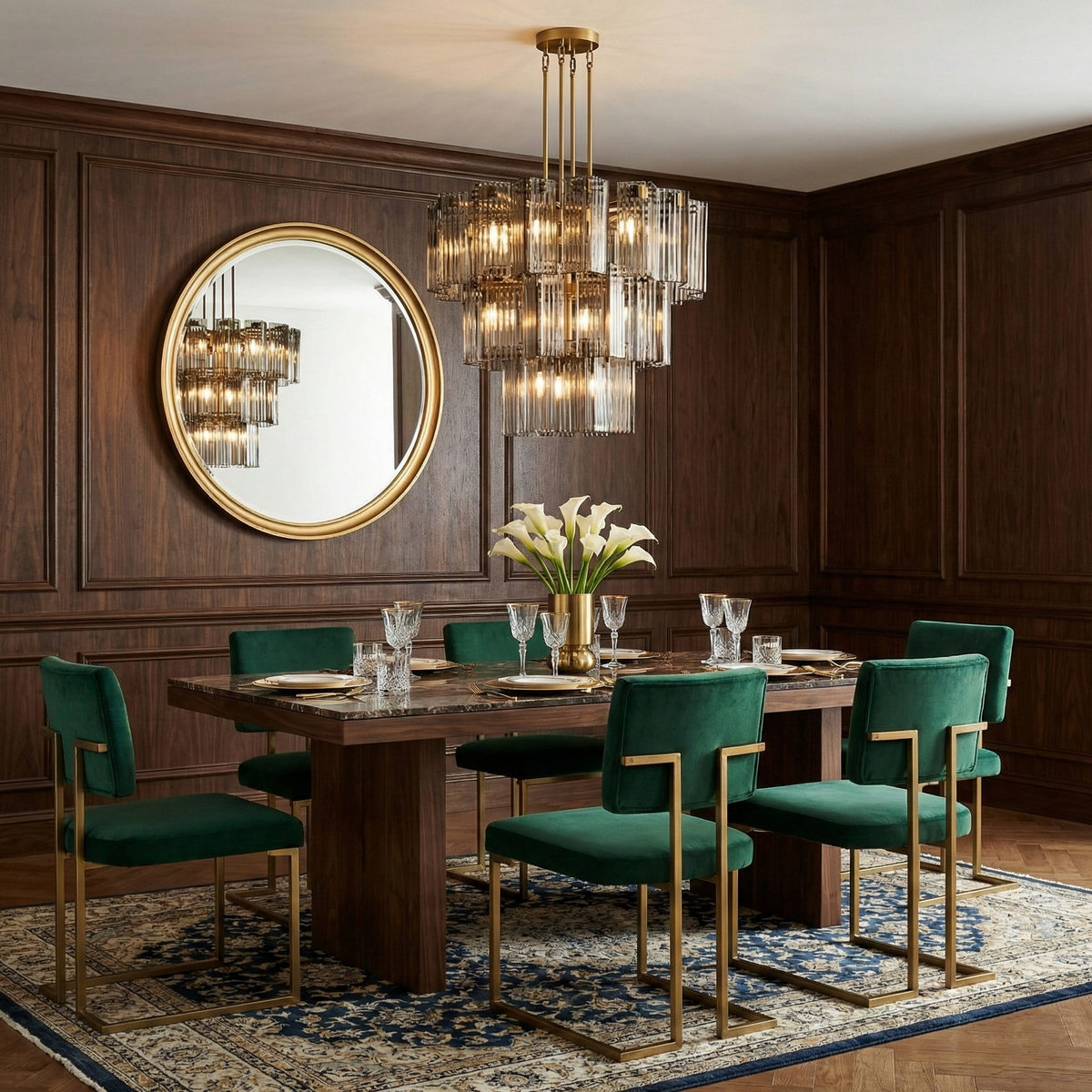 Delsie Round Chandelier Light