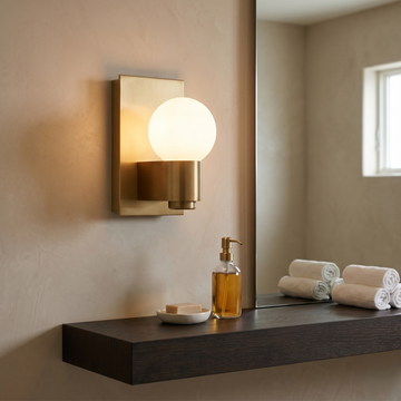 Opal Glass LED Wall Sconce