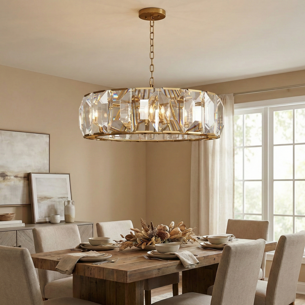 Refined Round Chandelier