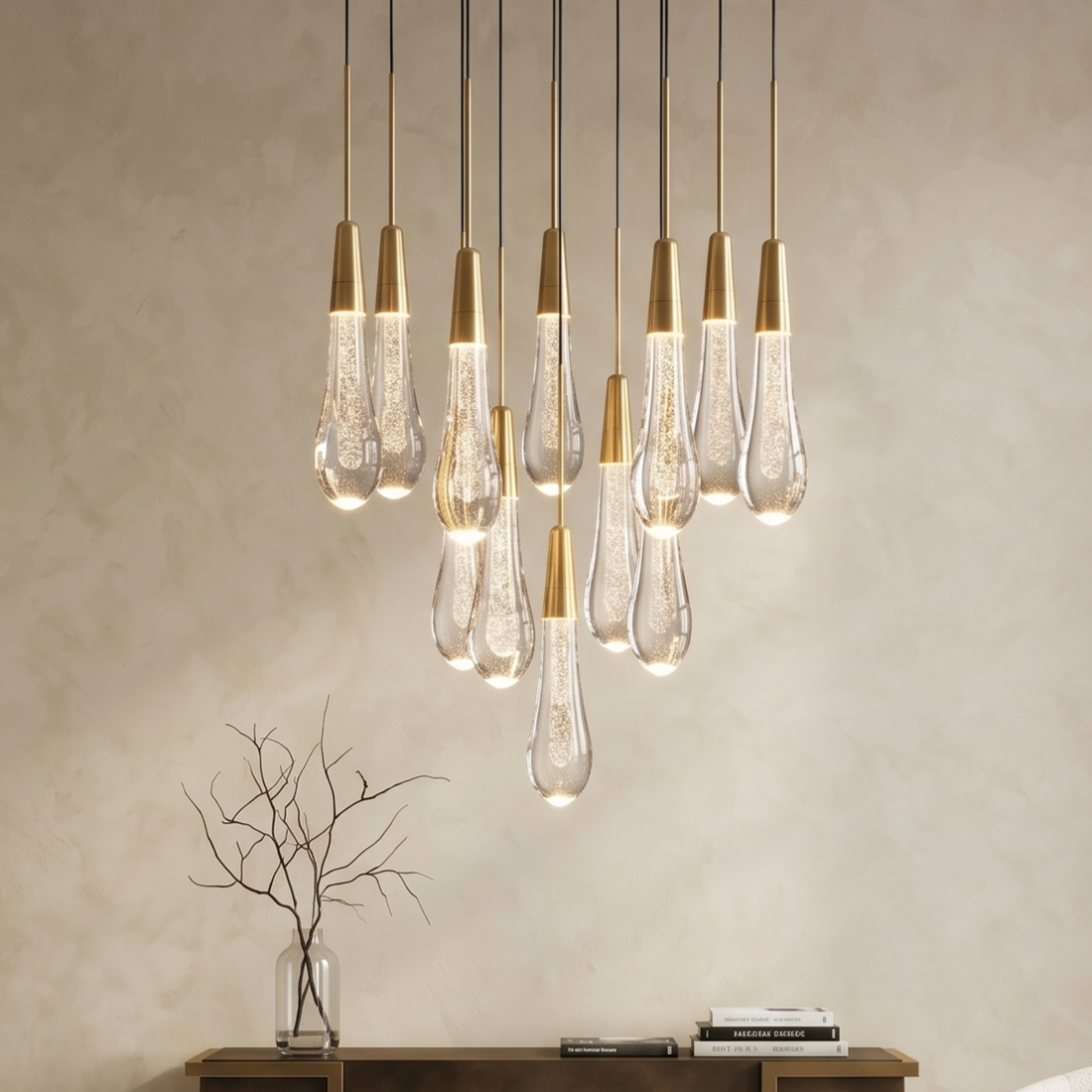 Soltaire Round Chandelier Light